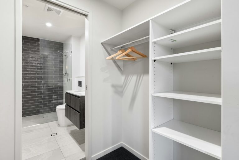 A neatly organized closet